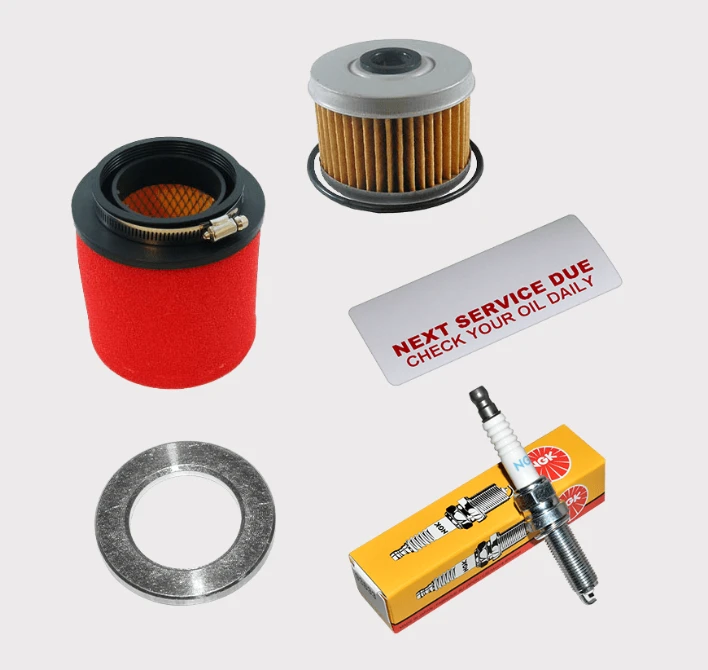 Honda TRX 420 FE/FM ATV service kit (2014–2026) complete with air filter, oil filter, gasket, spark plug by ATV City