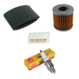 ATV City service kit for Kawasaki KLF 300 B/C 2x4/4x4; includes foam air filter, inline fuel filter, NGK spark plug