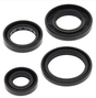 Engine oil seal kit for Yamaha YFM125 Grizzly 2004-2013; black rubber gaskets set (4 pcs) by ATV City