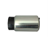 Direct-fit fuel pump for Yamaha Grizzly YFM550/YFM700; ATV City premium aftermarket, silver metal can with black base.