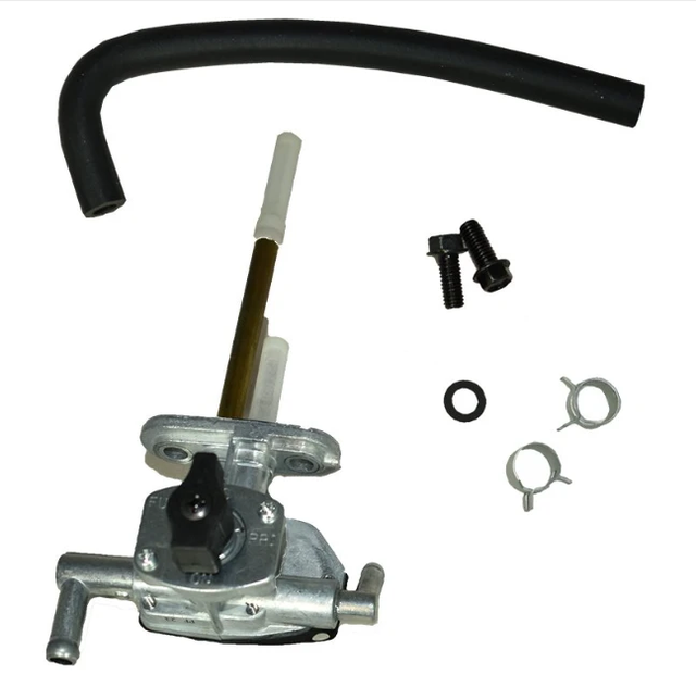 Fuel Tap Kit for Suzuki LT AF 400 Eiger 2002-2004 2WD OEM replacement with valve, hose, gaskets, clamps