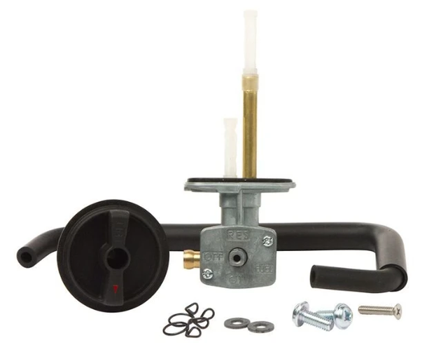 Fuel Tap Kit for Yamaha YFM 400FA Kodiak 2000-2002; metal body, OEM-style replacement by ATV City