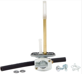 Fuel Tap Kit with brass petcock for Yamaha YFM 125G Grizzly 2008-2013 OEM replacement with hose and gaskets by ATV City