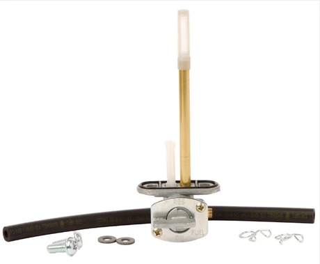 Fuel Tap Kit for Yamaha YFA1 125 Grizzly/Blaster 1998-2004 OEM-style petcock by ATV City with brass stem and hoses