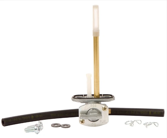Fuel Tap Kit for Yamaha YFA1 125 Grizzly/Blaster 1998-2004 OEM-style petcock by ATV City with brass stem and hoses
