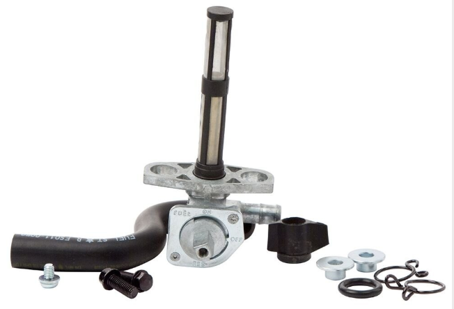 Fuel Tap Kit for Honda TRX 450R 2004-2005 OEM replacement by ATV City with petcock valve and clamps