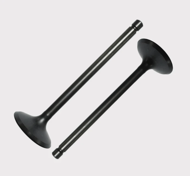 Engine valve pair for Suzuki LT-A LT-F 400/500 Quad ATV by ATV City, black metal valves