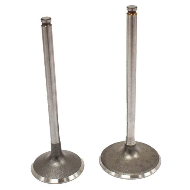 Engine valve pair for Can-Am ATVs, metallic steel finish, by ATV City