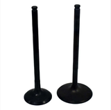 Engine Valve Pair, black metal, for Polaris RZR XP Turbo intake and exhaust (2 valves)