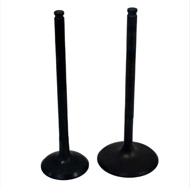Engine Valve Pair, black metal, for Polaris RZR XP Turbo intake and exhaust (2 valves)