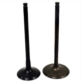 ATV City Engine Valves pair for Polaris Sportsman 450/570; black metal intake and exhaust valves.