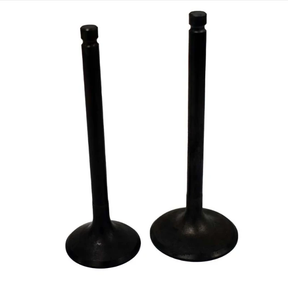 Engine valve pair by ATV City for Yamaha ATV YFM400/450 Kodiak, Grizzly, Wolverine — black metal (all years)