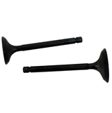 Engine valve pair, black metal, for Yamaha YFA1 Breeze and YFM125 Grizzly ATVs (2 pcs) — aftermarket replacement