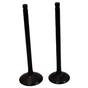 Engine valve pair (2), black, ATV City, fits Kawasaki KLF400 Bayou 1993–1999 and KVF400 Prairie 1997–2002