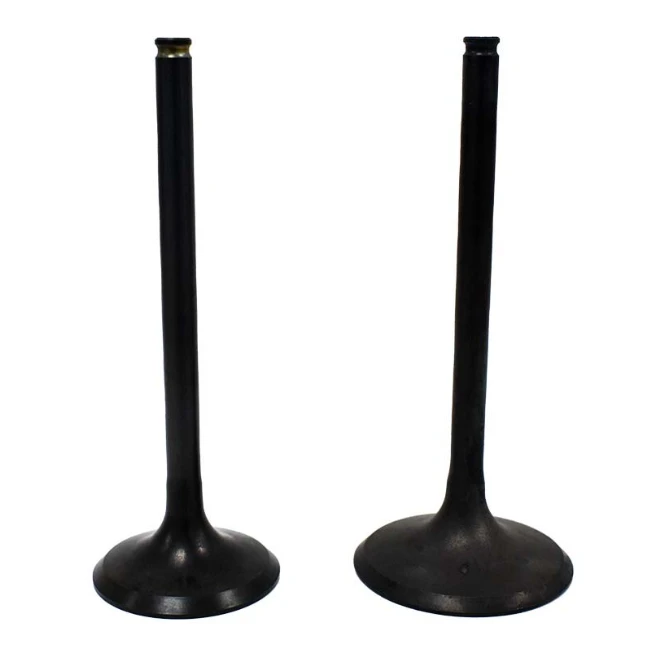 Engine Valves pair for Honda TRX450R 2004-2005, black metal intake and exhaust valves