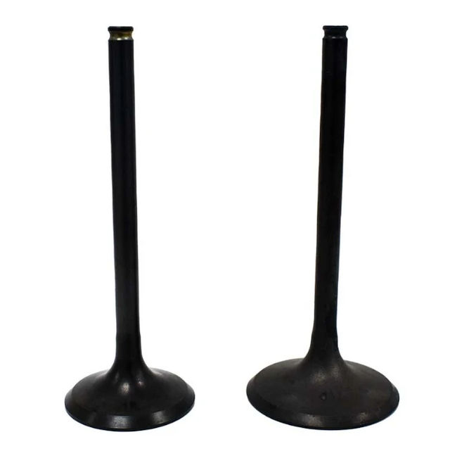 Engine Valves pair for Honda TRX450R 2004-2005, black metal intake and exhaust valves