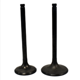 Engine valve pair for Honda TRX400FW 1995–2003: black metal intake and exhaust valves, ATV City OEM quality