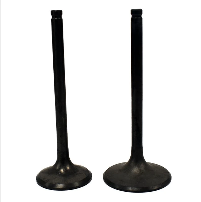 Engine valve pair for Honda TRX400FW 1995–2003: black metal intake and exhaust valves, ATV City OEM quality