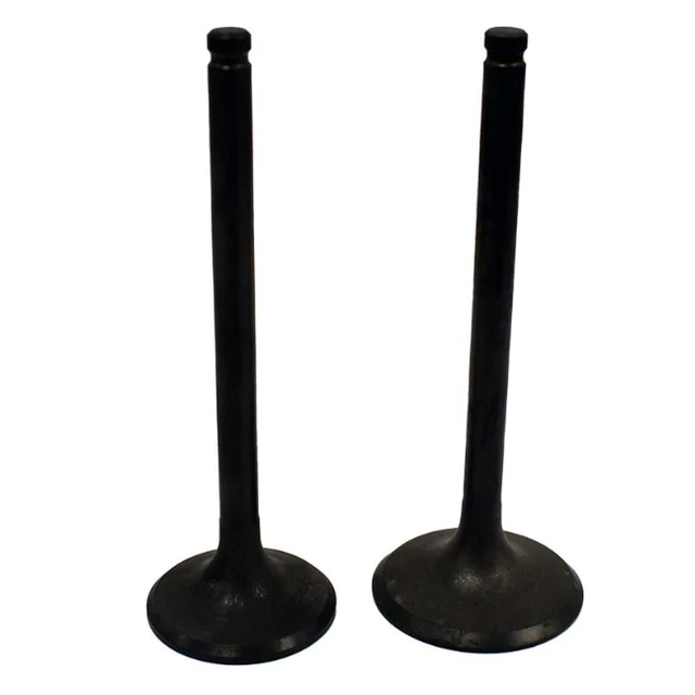 Engine valve pair for Honda TRX250 Recon 1997–2001, intake & exhaust, black metal, 2 valves