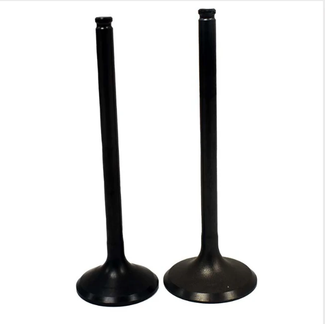 Engine valve pair for Honda TRX300 (1988–2000) and TRX300FW (1988–2000); black intake and exhaust valves; ATV City