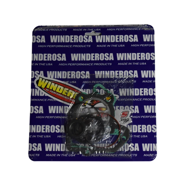 Top End Gasket Kit for Yamaha YFM125 Grizzly (2004–2013) on Winderosa packaging; green gaskets visible