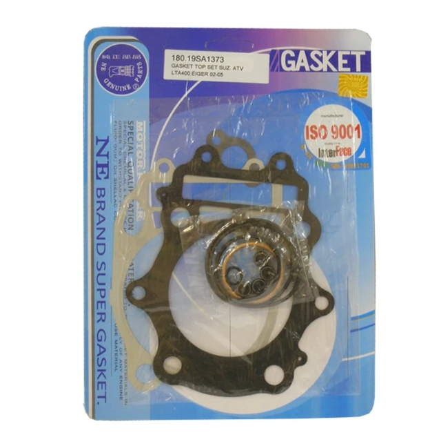 Top End Gasket Kit for Suzuki LTA 400 Eiger (2002–2007) in blue packaging