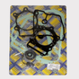 Complete gasket kit for Suzuki King Quad LT-A700/750 (2006-2020) engine overhaul; ATV City, black gaskets.