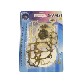 Complete gasket kit for Kawasaki KVF 650 engine; blue packaging with assorted gaskets and seals.