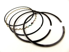 Piston Ring Kit OS 1.00 for Yamaha YFM450 Kodiak/YXR 450 (2003-2014) set, black steel rings ATV City