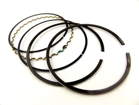 Piston Ring Kit OS 1.00 for Yamaha YFM450 Kodiak/YXR 450 (2003-2014) set, black steel rings ATV City