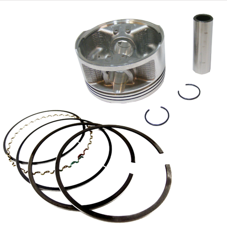 Piston kit 100mm OEM replacement for Yamaha YFM660 Grizzly Rhino Raptor 2002-2007; rings, pin, clips included.