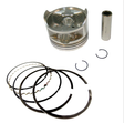 Piston kit OS 1.50 for Kawasaki KLF 220 Bayou (1988–2003) OEM replacement by ATV City with piston, rings, wrist pin and circlips.