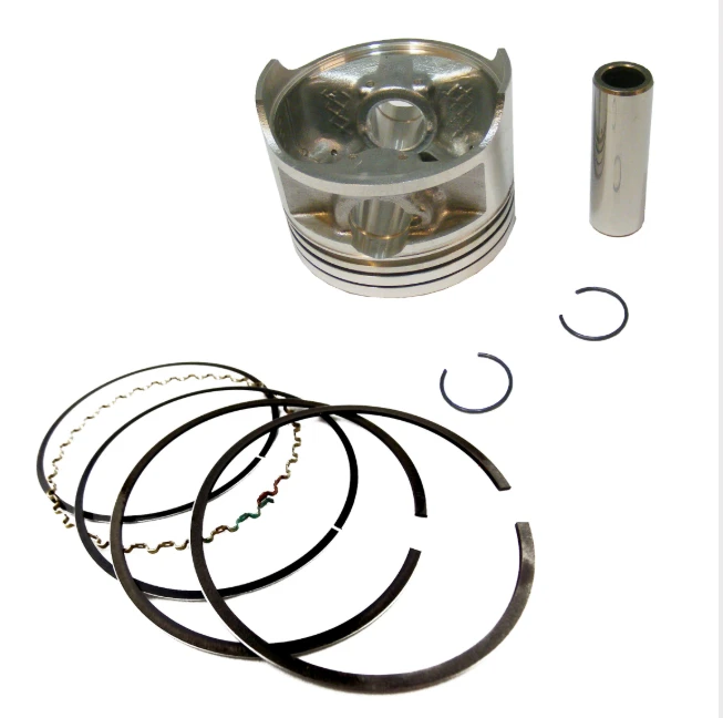 Piston kit OS 1.50 for Kawasaki KLF 220 Bayou (1988–2003) OEM replacement by ATV City with piston, rings, wrist pin and circlips.