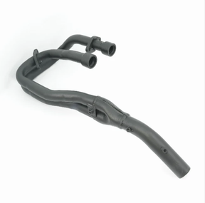 Exhaust header pipe for Honda TRX 350G, black metal replacement (1986-1993)