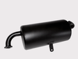 Exhaust muffler for Kawasaki Mule 610 2010 KAF400 OEM replacement 18091-0657 18091-0884, black