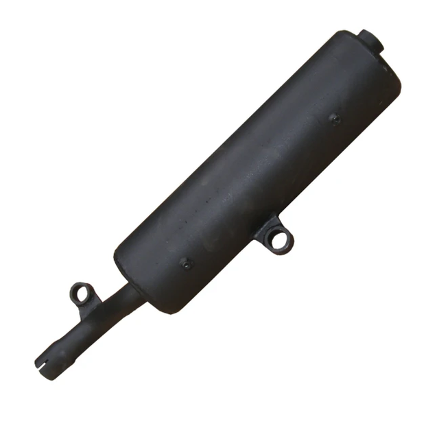 Exhaust muffler, black, direct-fit replacement for Suzuki LTF/LTA 400 Eiger 2002–2007 and King Quad 400 2008–2014 - ATV City