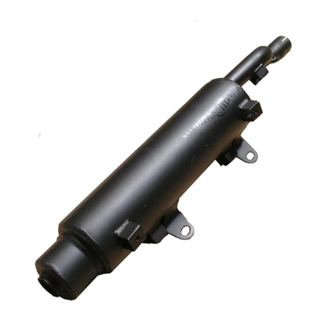 Exhaust Muffler for Honda TRX 400 Foreman 1995-2001, black metal, ATV City brand, 4x4