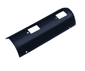 Heat shield for Honda TRX 400 (1995–2001) & TRX 450 (1998–2004) quad exhaust, ATV City, black metal.