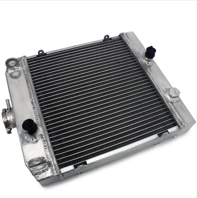 Arctic Cat radiator, aluminum core with black inlet caps, fits Prowler 2002-2015.