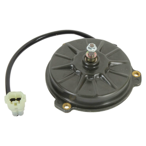 Fan motor assembly for Honda TRX500FA Foreman Rubicon (2005–2014), black housing, 12V direct-fit replacement