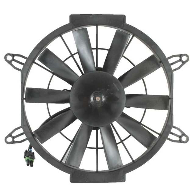 Fan motor assembly for Polaris Hawkeye/Sportsman 400 ATV; fits 2012–2014 as replacement part ATV City.