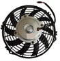 Fan motor assembly for Polaris ATP500 4x4 ATV by ATV City; round black cooling fan with metal hub