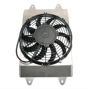 Fan motor assembly for Yamaha Rhino 700 YXR70F (2008–2013), black 12V cooling fan by ATV City.