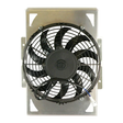 Fan motor assembly for Yamaha Rhino YXR450F/YXR660 12V cooling unit with black fan and metal mounting bracket