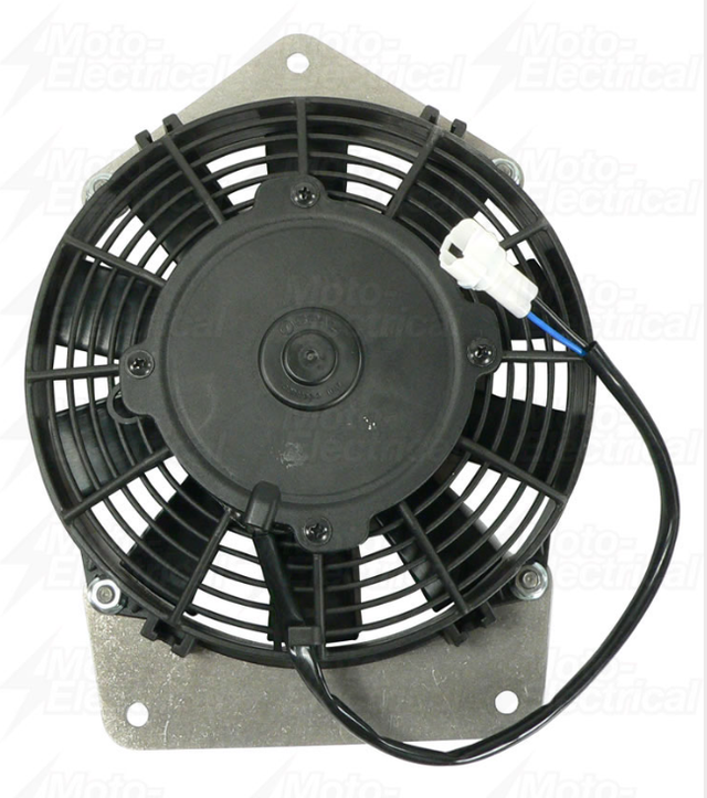 12V ATV City black fan motor assembly for Yamaha Kodiak 400 YFM400 (2000-2001) UTV - includes fan blade