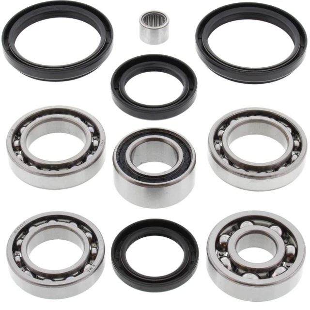 Differential Bearing & Seal Kit for Arctic Cat ATV; metal bearings, black seals; fits TBX 300 4x4 front and 400 2x4 rear