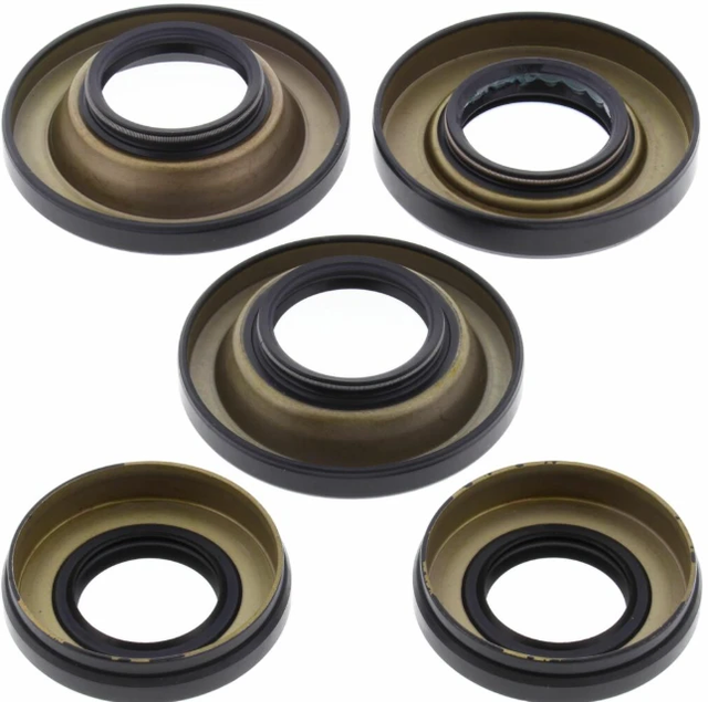 Honda Rear Differential Seal Kit (5-pack) by ATV City for TRX Rincon 650 (03-05) and 680 (06-07) with bronze seals