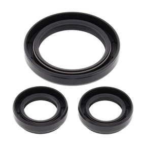 ATV City front diff seal kit; black rubber seals, 3-pc, fits Yamaha YXR Rhino 04-06, YFM Kodiak 03-06, YFM Grizzly 02-07