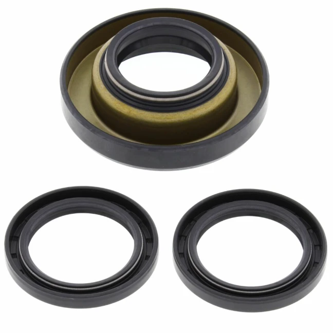 Honda Rear Differential Seal Kit for TRX 400FW 1995–2001 and TRX 450ES/450S 1998–2001, ATV City 3-piece black seals set