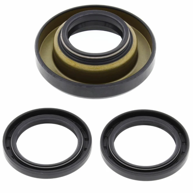 Honda Rear Differential Seal Kit for TRX 400FW 1995–2001 and TRX 450ES/450S 1998–2001, ATV City 3-piece black seals set